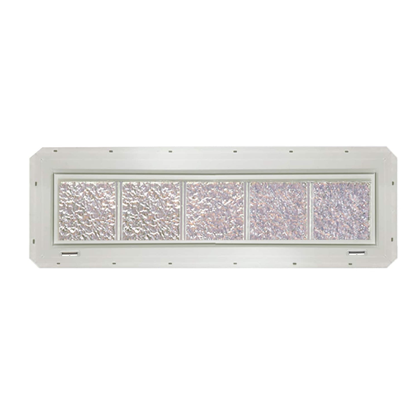 CrystaLok Ice Glass Vinyl New construction Glass Block Window