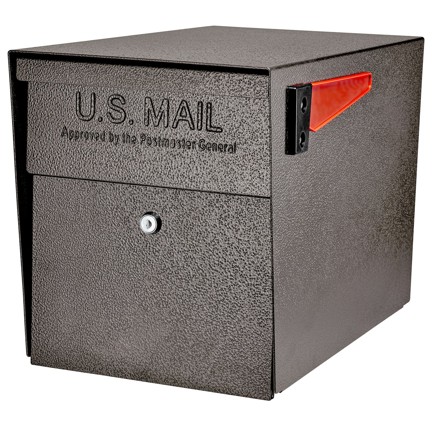 Mail Boss Post Mount Bronze Metal Extra Large Lockable Mailbox 7108