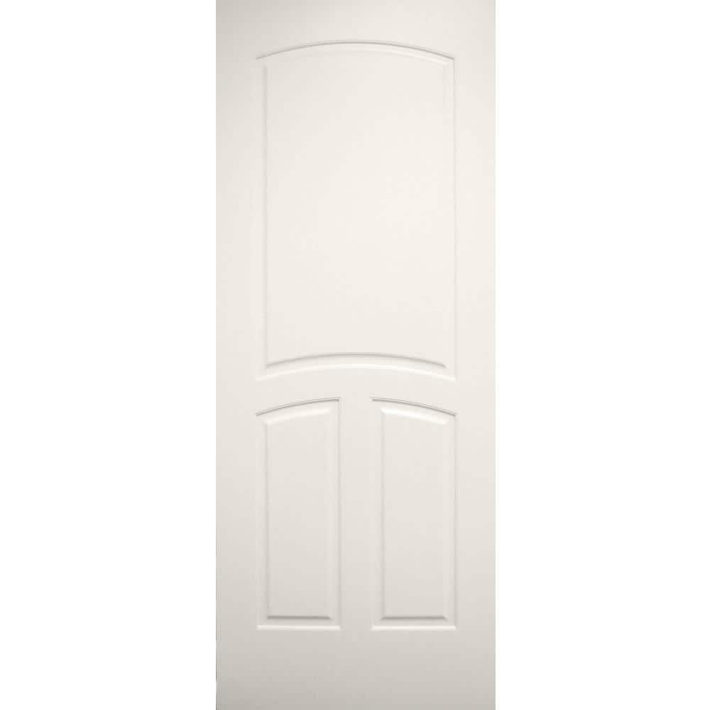 Millennium Collection Encore 30-in x 80-in Primed 3-panel Smooth Solid core Primed MDF Slab Door