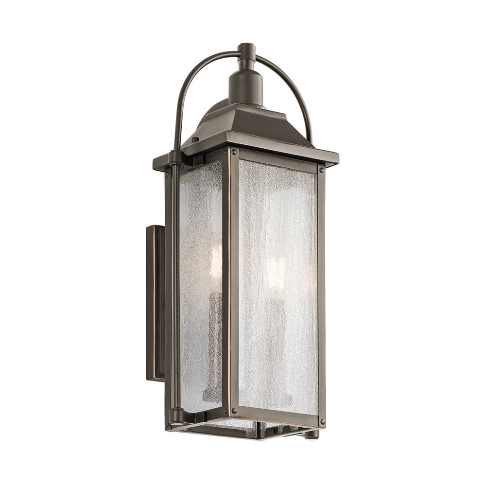Kichler Harbor Row 2 -Light 18.5-in H Antique Bronze Hardwired Outdoor Wall Light 1253942