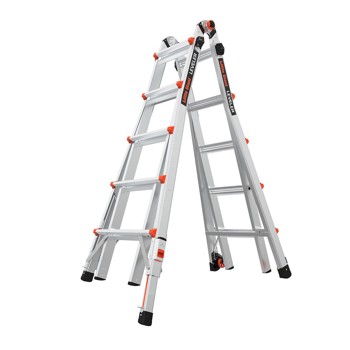 Little Giant Ladders Leveler M22 with Leg Levelers 22-ft Reach Type 1aa- 375-lb Load Capacity Telescoping Multi-Position Ladder 16622-801
