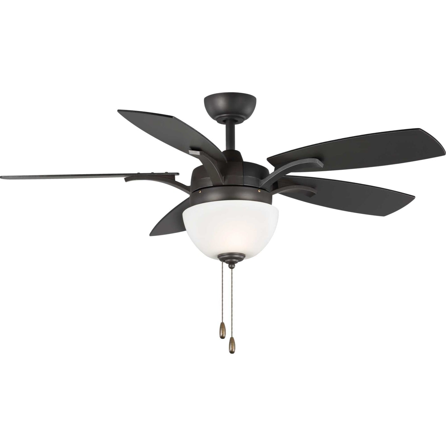Progress Lighting Olson 52-in Graphite with Graphite, Walnut Blades Ceiling Fan With Light ( 5 -Blade ) 1264290