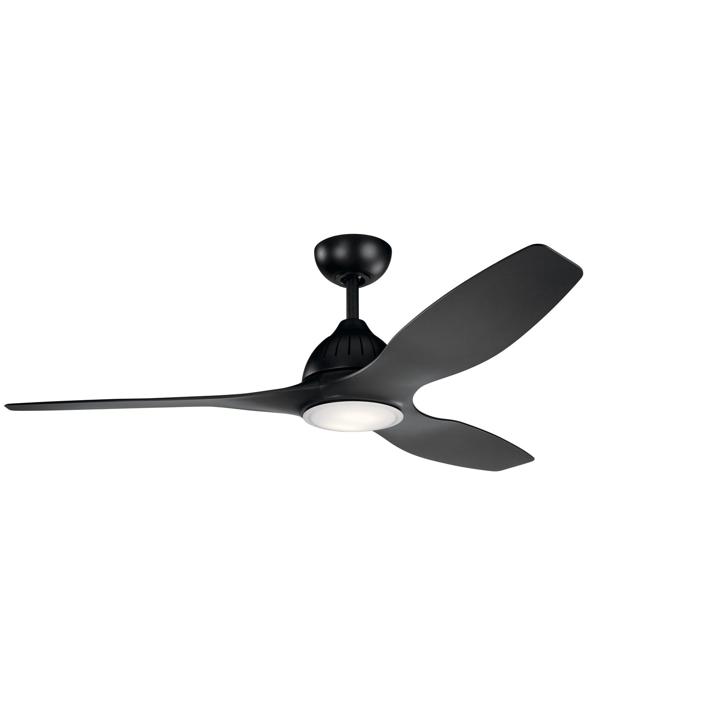 Kichler Jace 60-in Integrated LED Outdoor Satin Black with Satin Black Blades Ceiling Fan With Light ( 3 -Blade ) 1336959