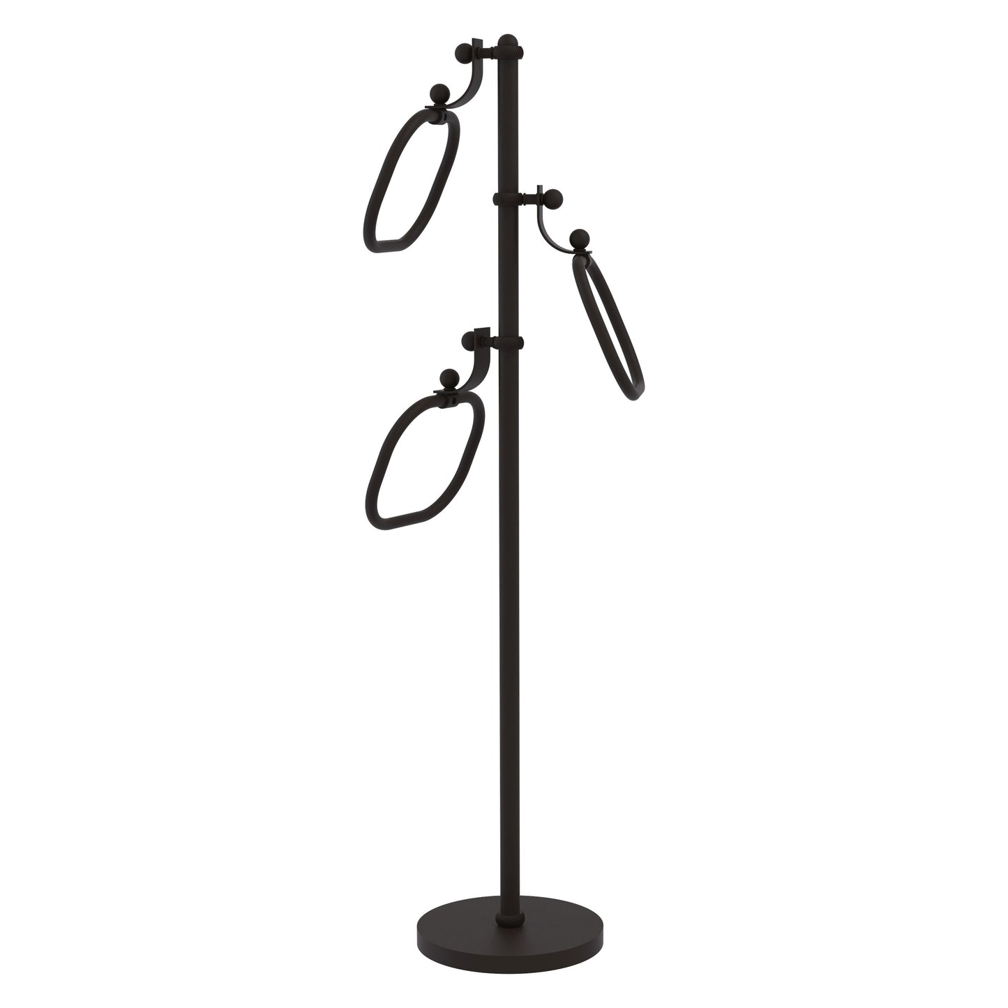 Allied Brass Oil-rubbed bronze Freestanding floor Single Towel Ring