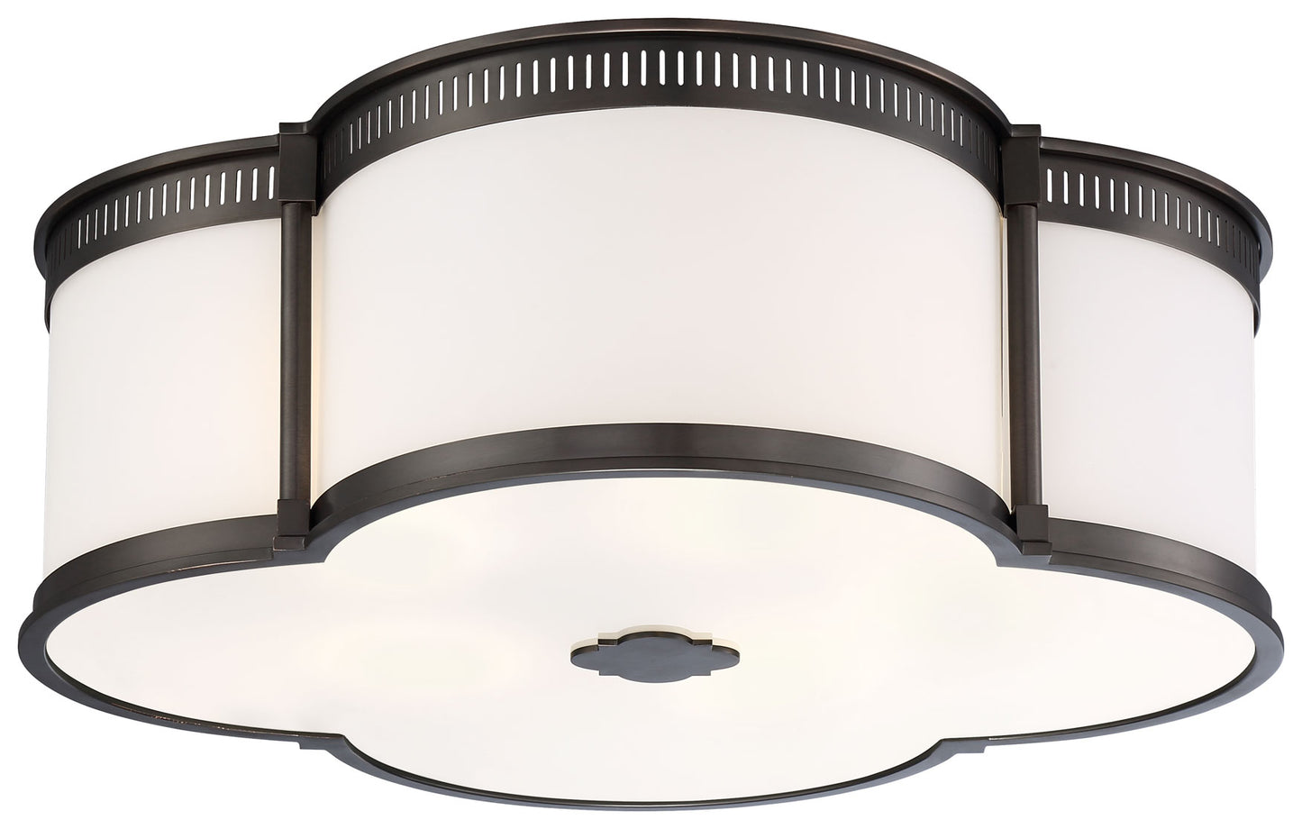Minka Lavery Lavery 1 -Light 22-in Matte Bronze Integrated LED Flush Mount Light 1664092