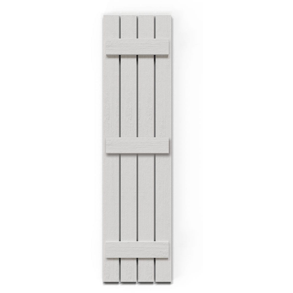 Ekena Millwork 23-in W x 77-in H Primed Paintable/Stainable Board and batten Exterior Shutters ( 2 -Pack )