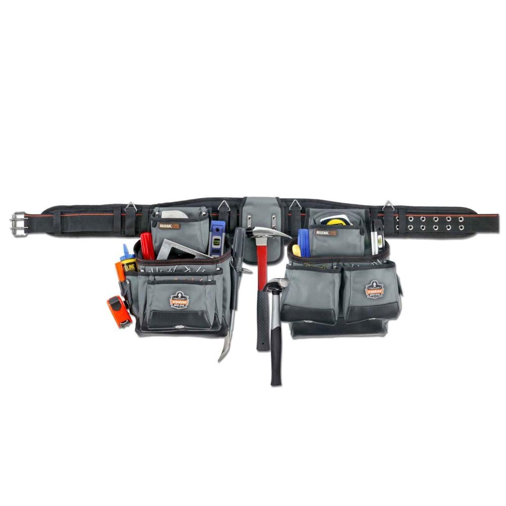 Arsenal Gray Tool Bag 25x13x5 Inches Polyester Construction with Exterior Pockets 13616