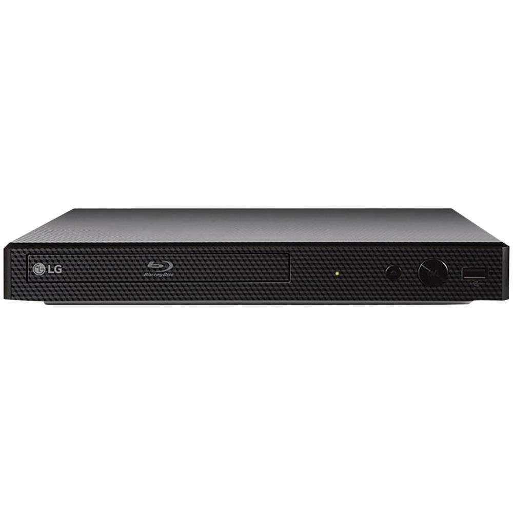 LG Black Blu-ray Player with Wi-Fi, 1080p Resolution, Dolby Digital & DTS Surround Sound, Streaming Services, USB Port, SD Card Drive BP350