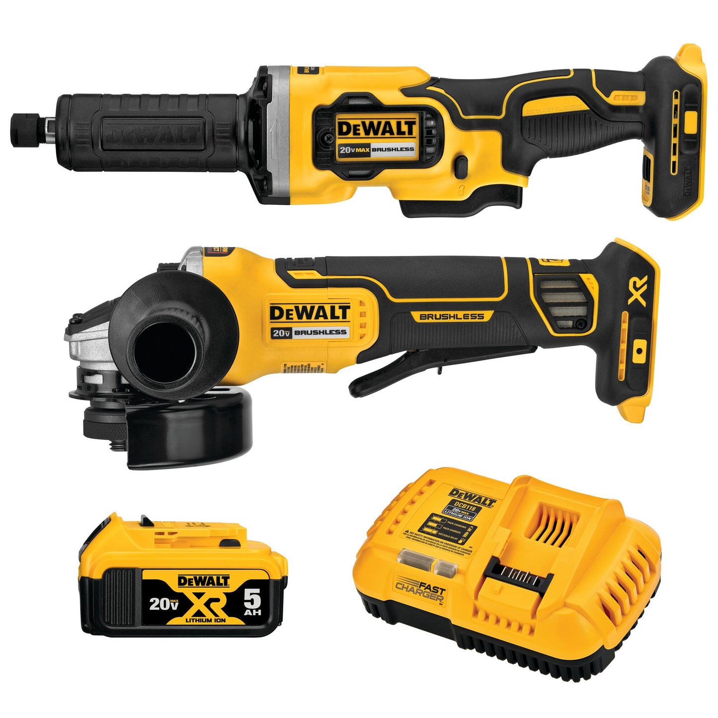 DEWALT XR 2-Tool 20-Volt Max Brushless Power Tool Combo Kit (1-Battery and charger Included) DCK203P1
