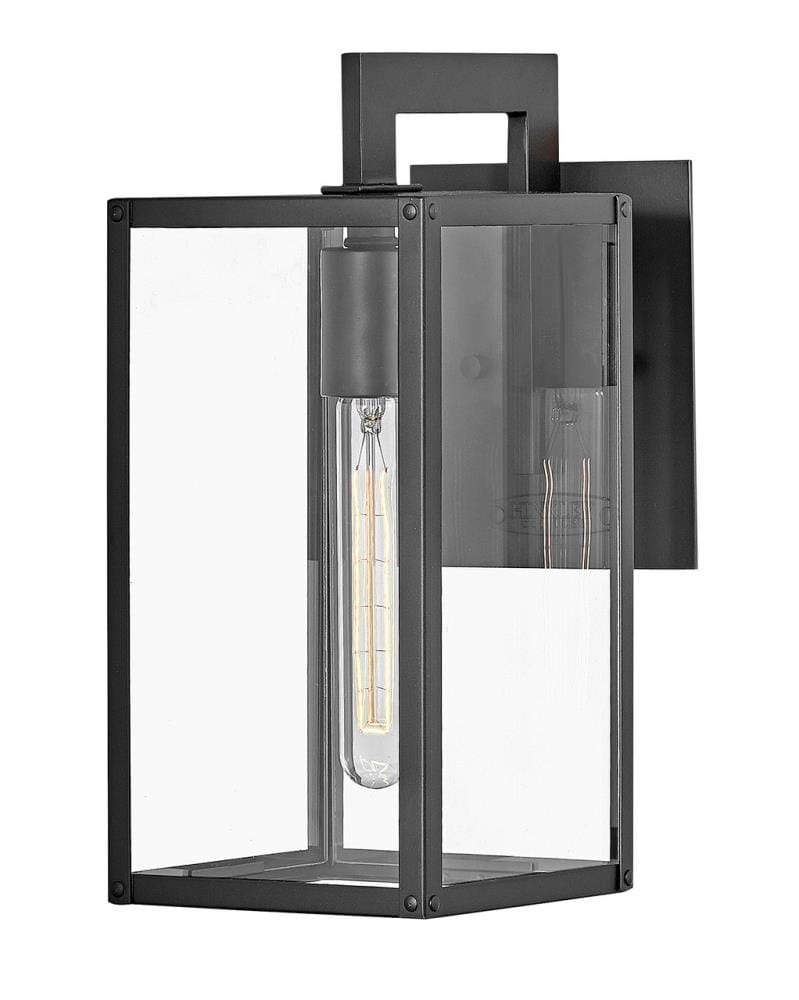 Hinkley Max 1 -Light 13.25-in H Black Hardwired Outdoor Wall Light 3661494