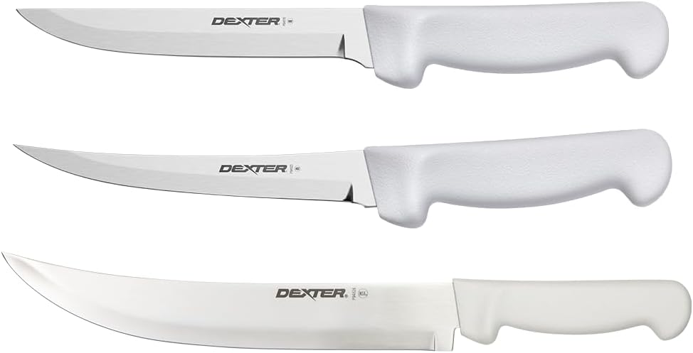 The Dexter Russell 3 Piece Knife Combo Set - Cutlery Butcher Chef Set