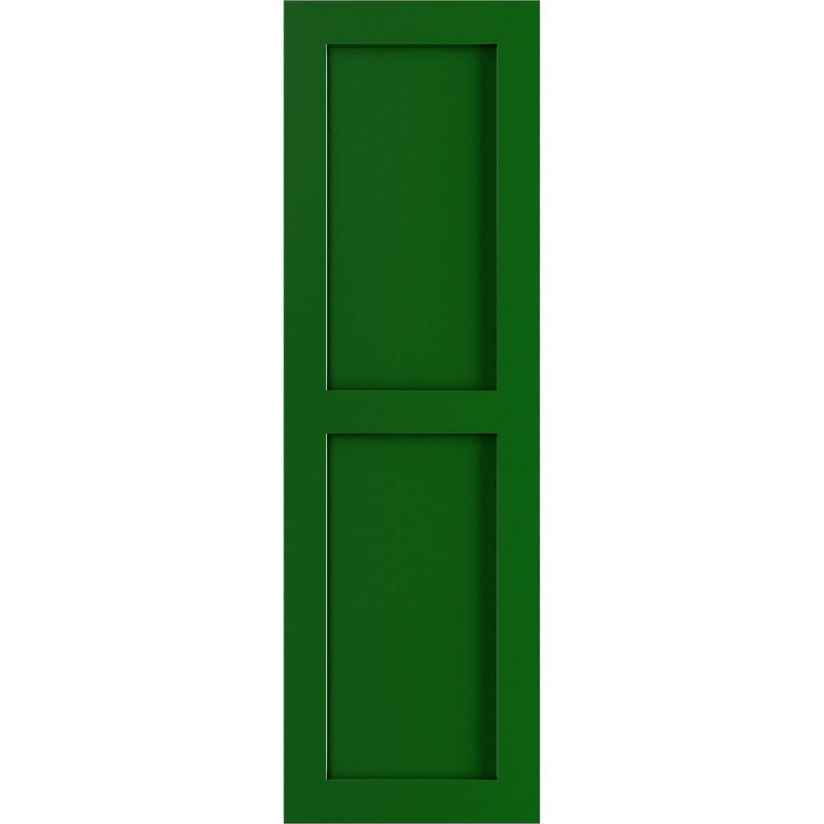 Ekena Millwork 15-in W x 54-in H Viridian Green Flat panel Exterior Shutters ( 2 -Pack )