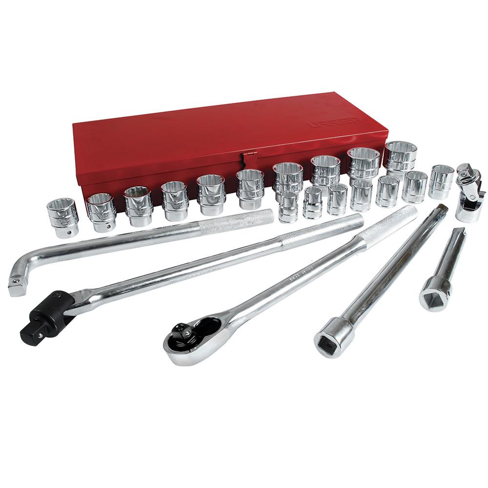 URREA 3/4-in Drive Standard (SAE) Intermediate Socket Set (24-Pieces) 5500C