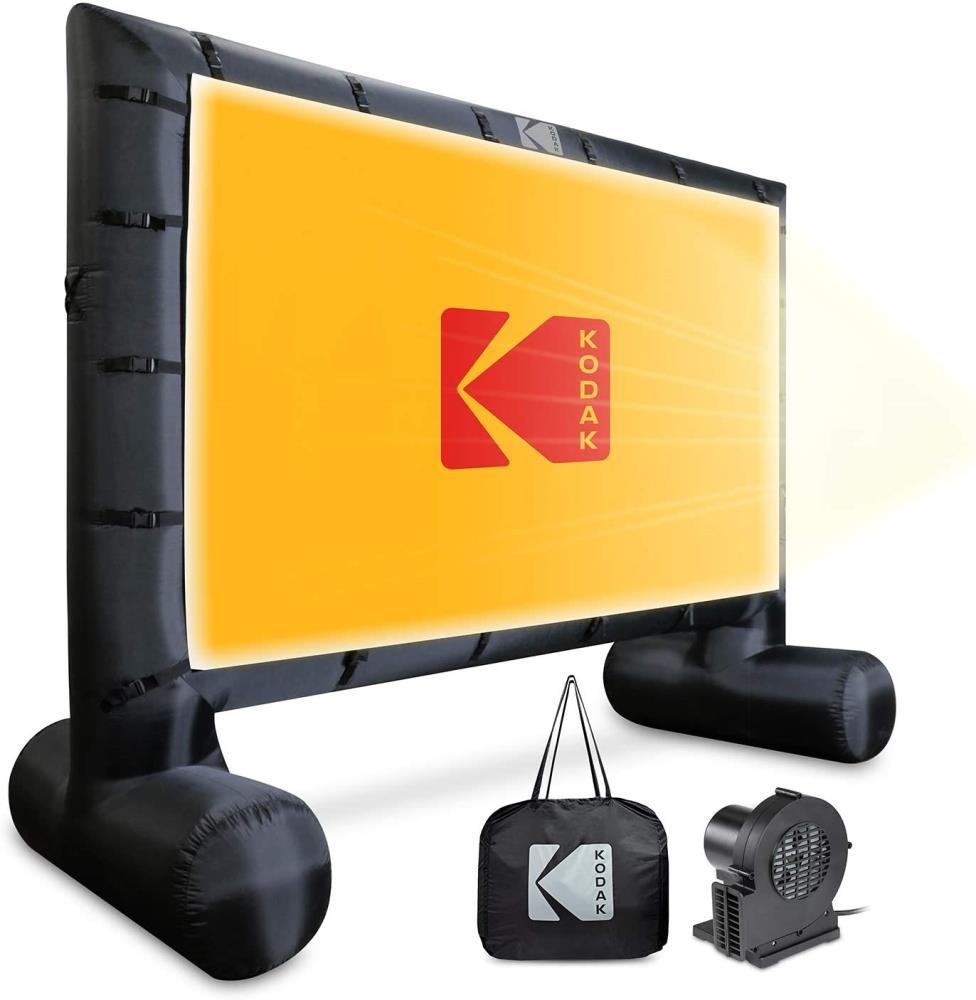 Kodak 63.6-in L x 176.4-in W x 123.6-in H Inflatable Outdoor Movie Screen RODPJINSCR17