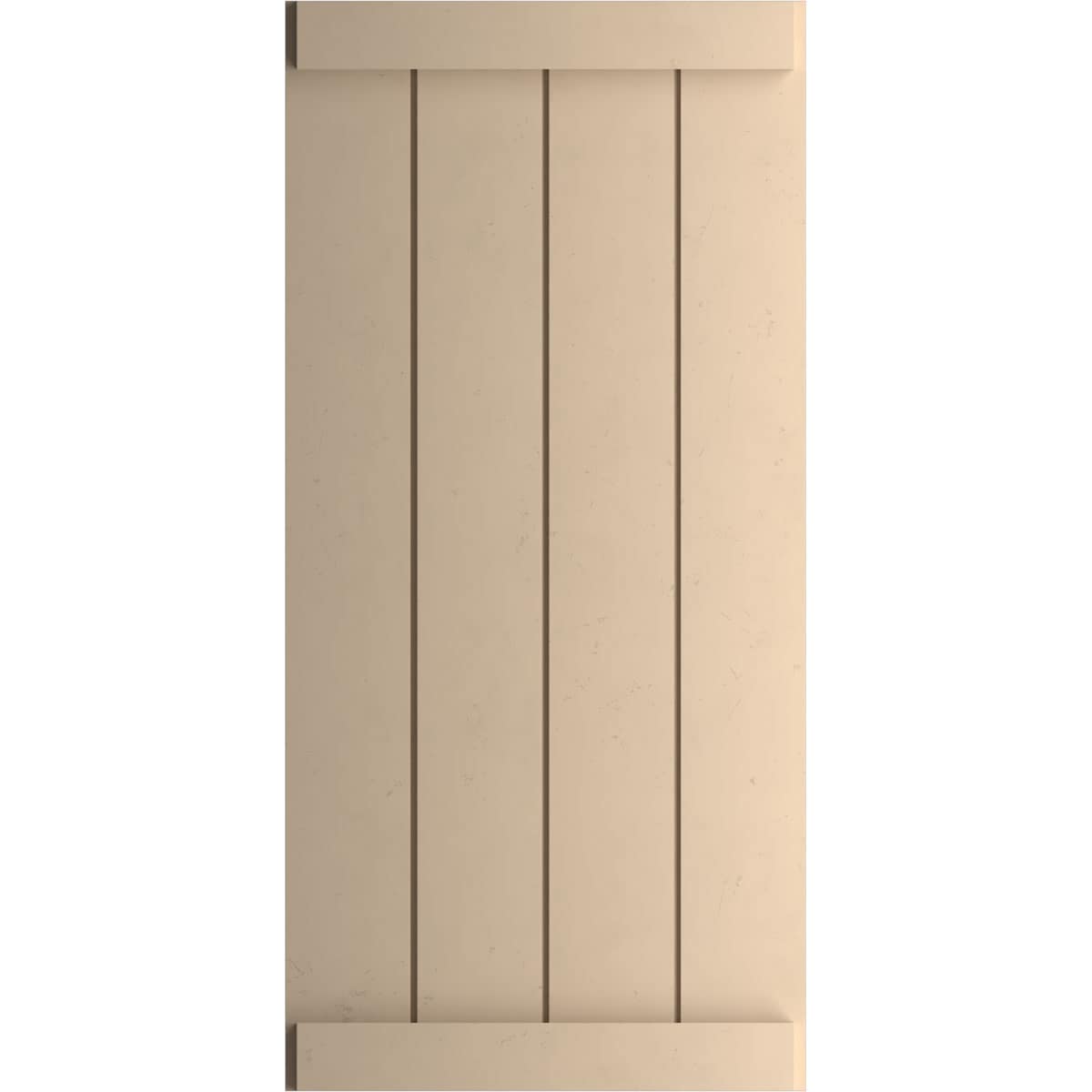 Ekena Millwork 22-in W x 86-in H Unfinished Paintable/Stainable Board and batten End batten Exterior Shutters ( 2 -Pack )