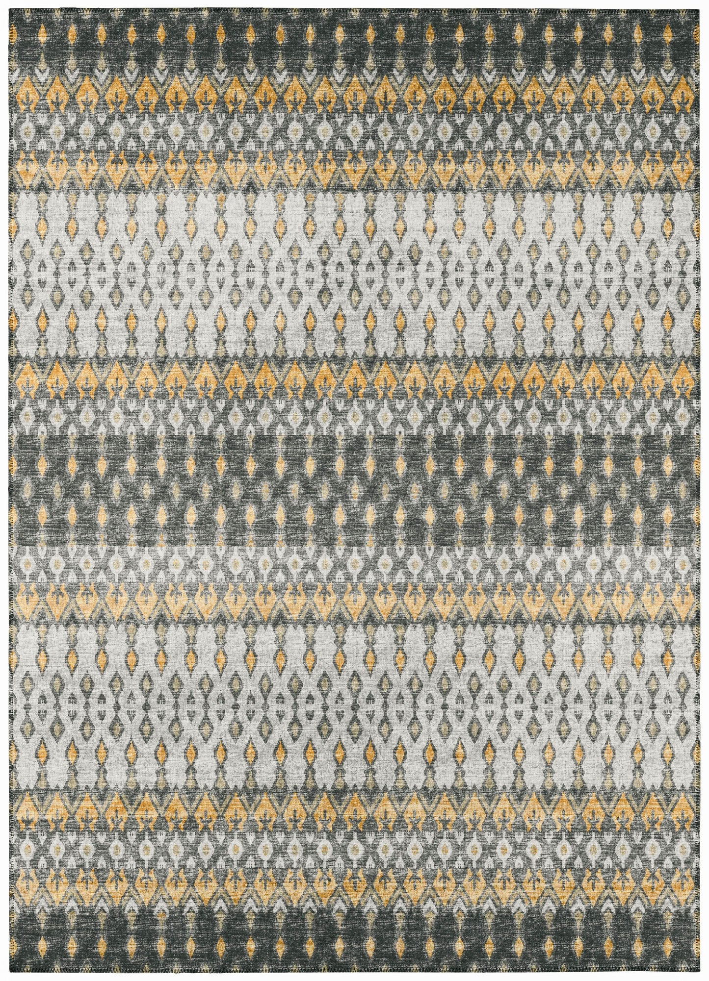 Addison Rugs Bravado 9 x 12 (ft) Grey Rectangular Indoor/Outdoor Ikat Southwestern Area rug