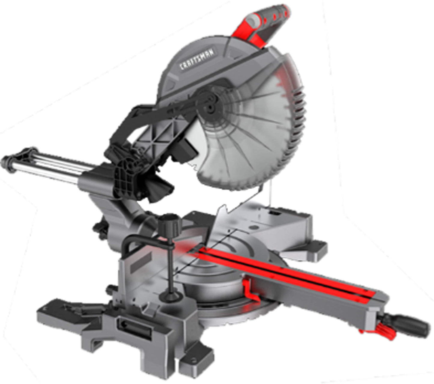 CRAFTSMAN 12-in 15-Amp Single Bevel Sliding Compound Corded Miter Saw CMXEMAX69434505