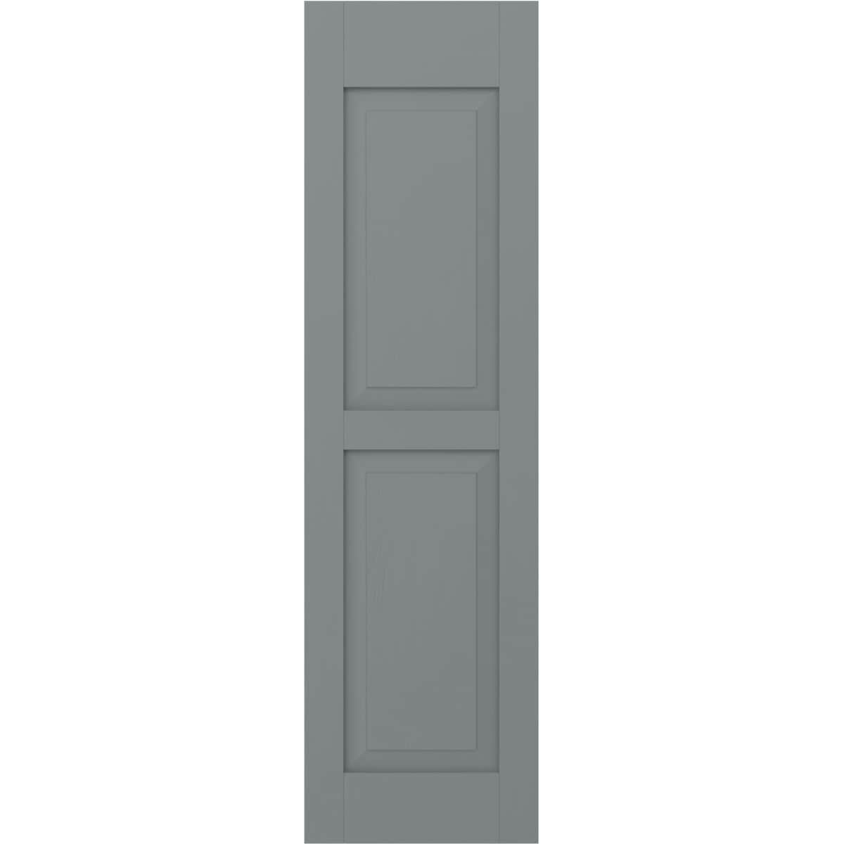 Ekena Millwork 12-in W x 68-in H Ocean Swell Raised panel Wood Exterior Shutters ( 2 -Pack )