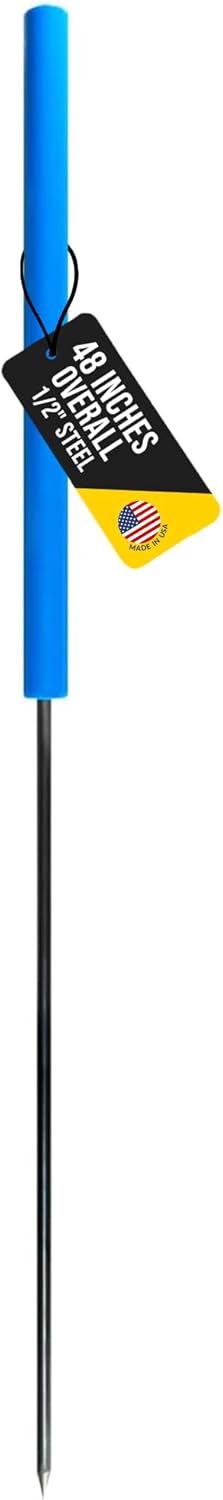 T&T Tools Sliding Ground Rod - Self Hammering Underground Utility Locating Grounding Rod - 48 Inch Overall Made with 1/2" Steel - Great for Electronic Locating Equipment, Utility Locating Services