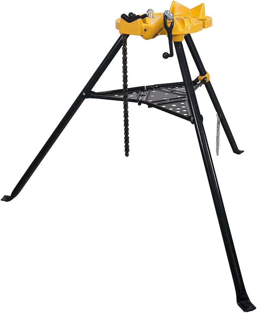 Steel Dragon Tools 72037 6" Portable Tripod Pipe Chain Vise Stand Model 460 12R 300 700 Compatible with RIDGID Parts, Machines, and Accessories