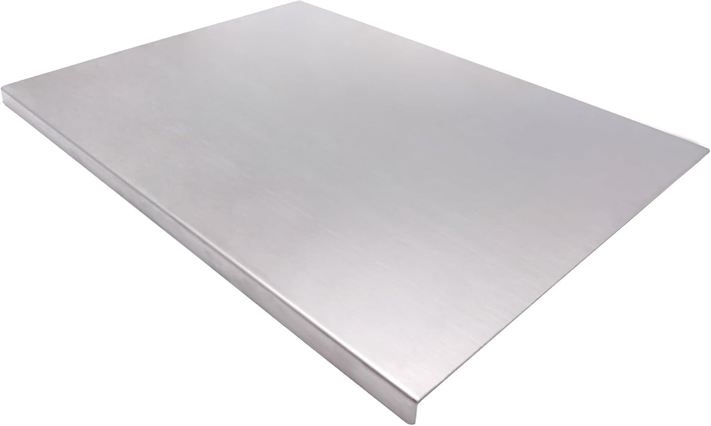 BILLAMB Stainless Steel Cutting Boards for The Kitchen, Suitable for Meat, Fruits, Vegetables, Bread, and Baking Large-sized Cutting Boards (50 x 40cm\/19.7 x 15.7 in)