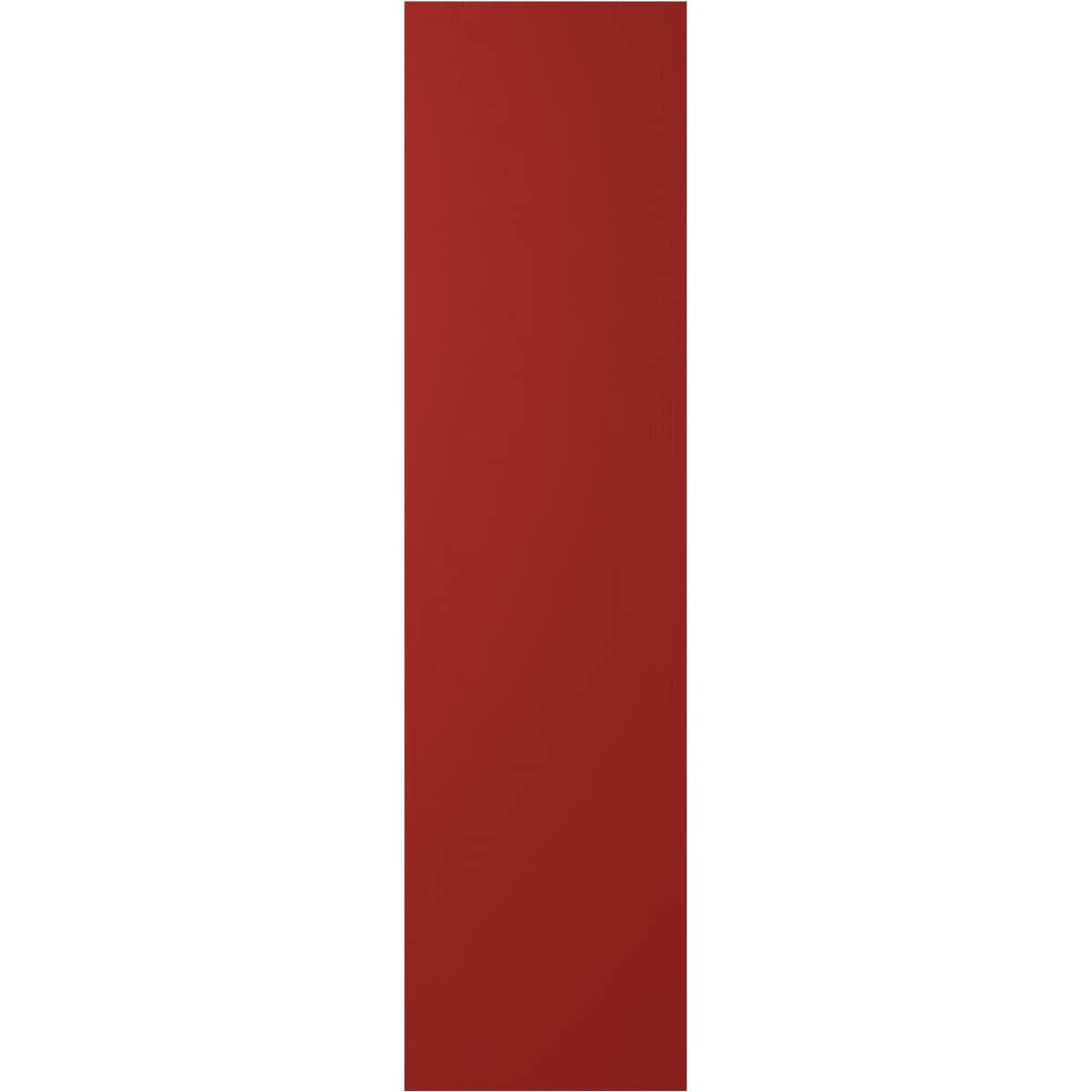 Ekena Millwork 14-in W x 57-in H Fire Red Paintable/Stainable Board and batten Framed Wood Exterior Shutters ( 2 -Pack )