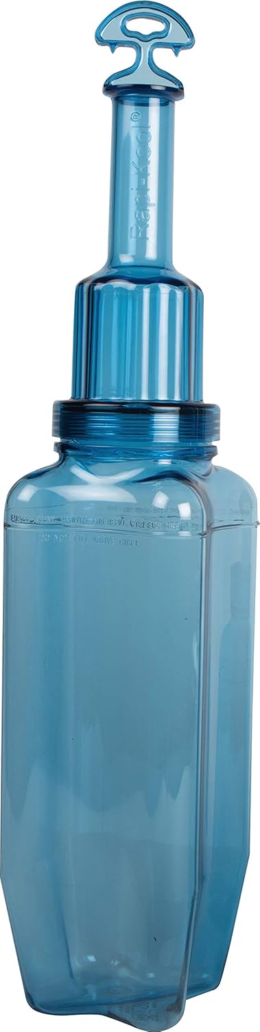 San Jamar Rapi-Kool Plastic Rapid Cooling Commercial Food Paddle with Hang Tag for Restaurants, Kitchens, 128 Ounces, Blue