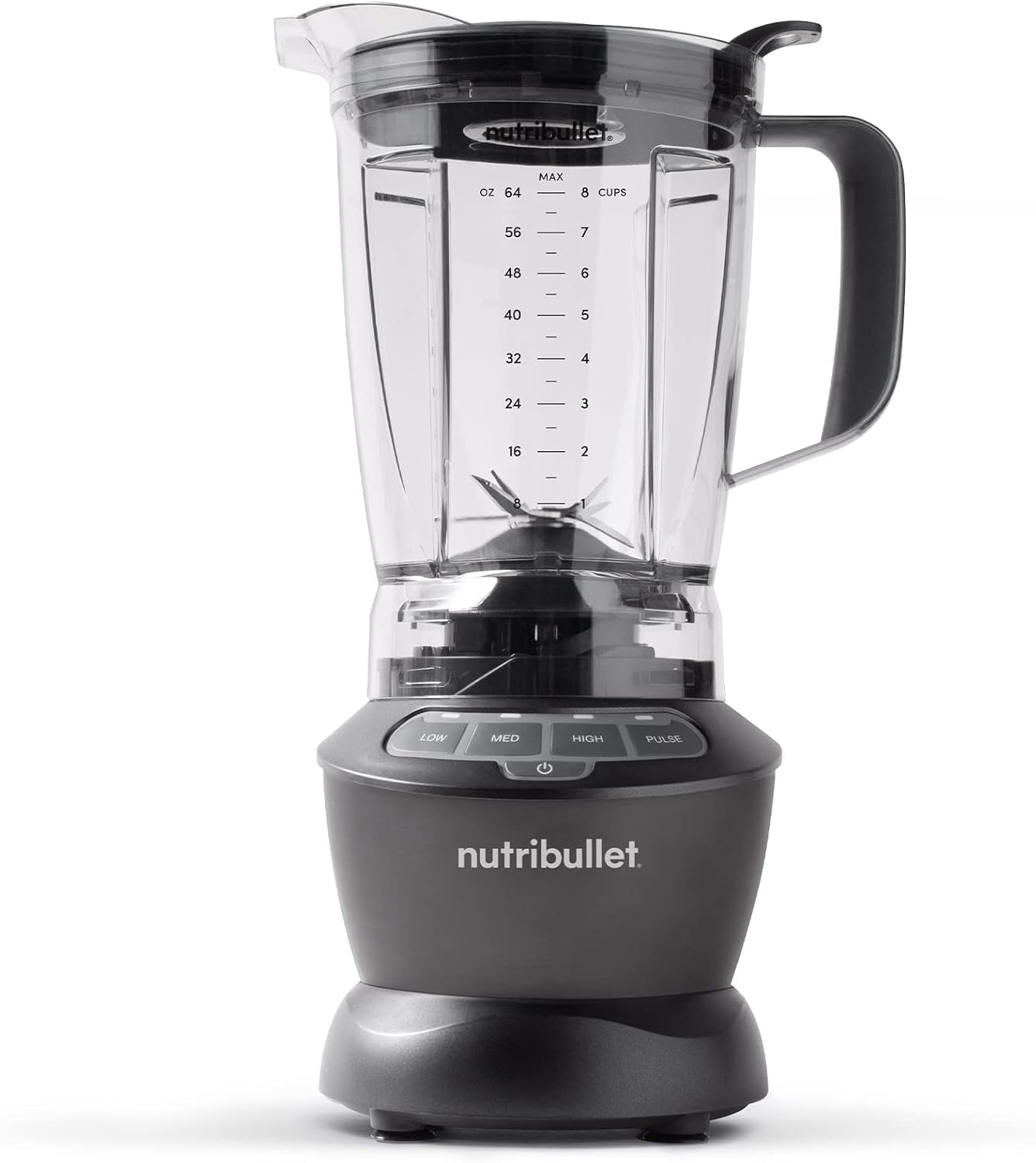 nutribullet Countertop Blender for Shakes, Smoothies, Food Prep, and Frozen Blending, 64 Ounces, 1200 Watt, Dark Gray NBF50400