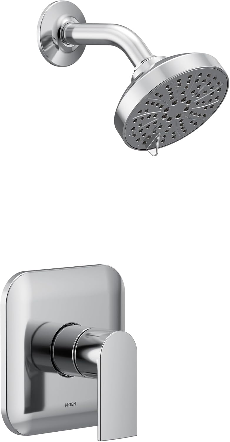 Moen UT2472EP Genta LX M-CORE 2-Series 1-Handle Shower Trim Kit, Valve Required, Chrome