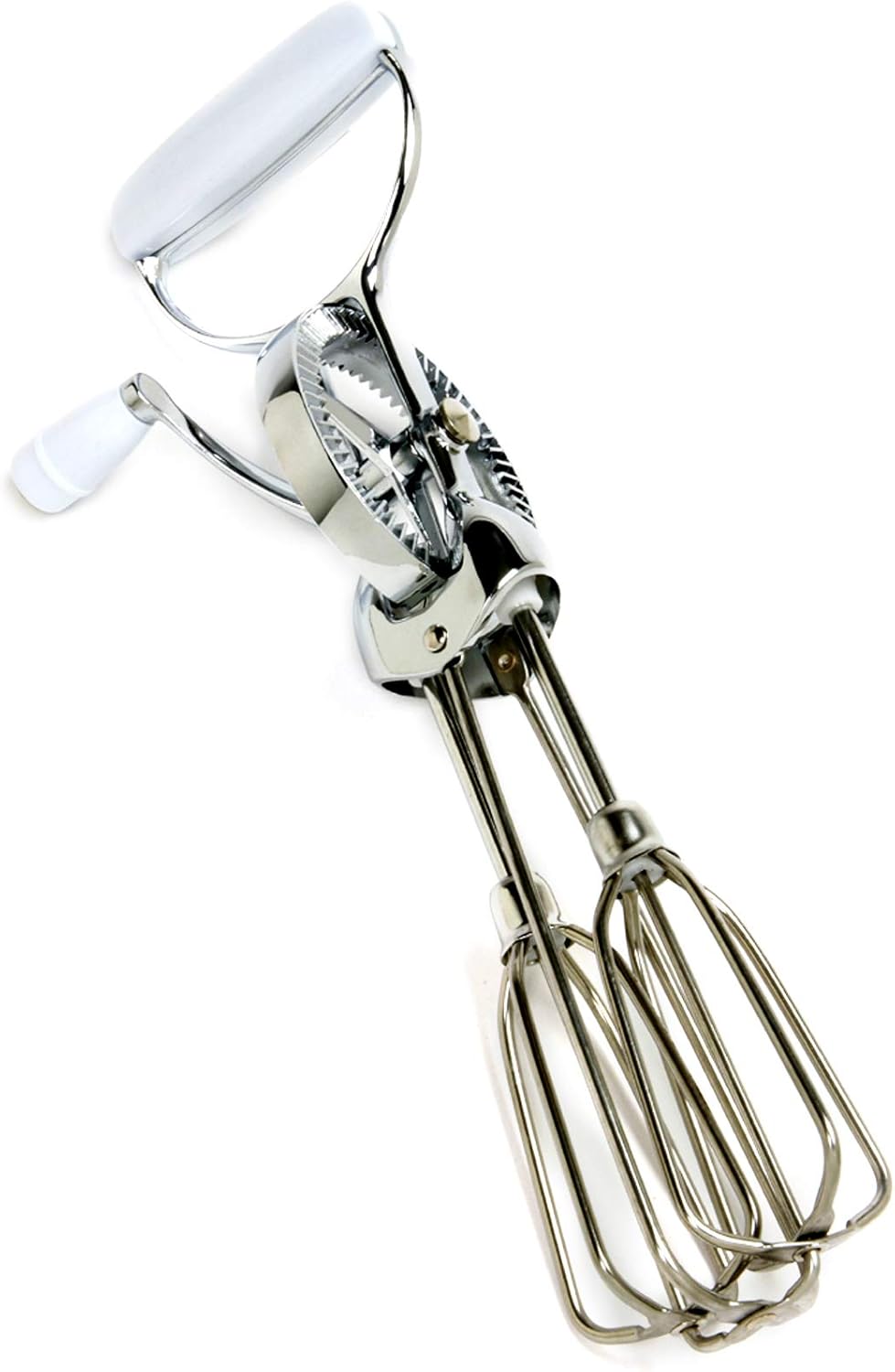 Norpro Egg Beater Classic Hand Crank Style 18\/10 Stainless Steel Mixer 12 Inches