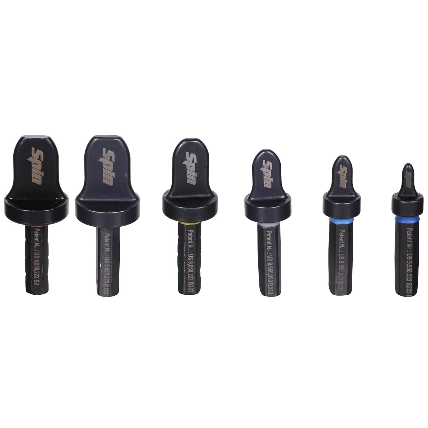 SPIN F6000 6-Piece Drill Bit Flaring Set 1\/4, 3\/8, 1\/2, 5\/8, 3\/4, 7\/8-Inch