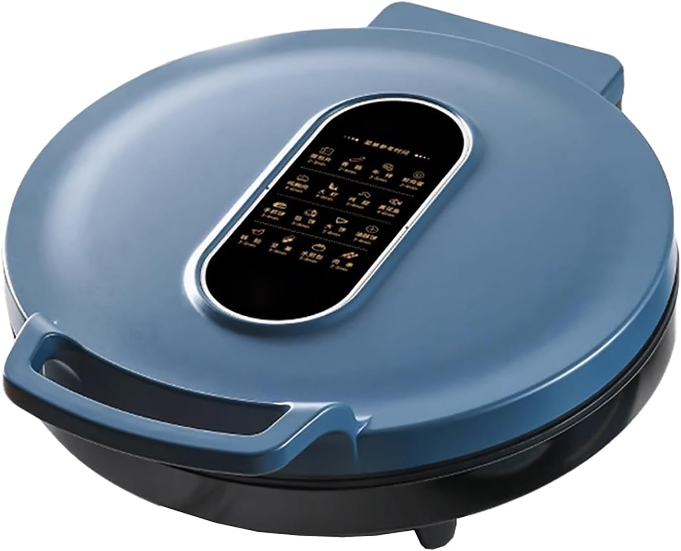 Indoor Smokeless Skillet Electric, Removable Quick-Heating Electric Baking Pan, with Non Stick Coating Electric Frying Pans, for Kitchen, Outdoor, Camping(Blue)