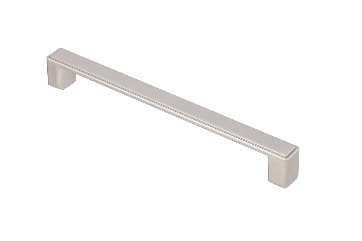 Kingsman Hardware Nepoli series 7-1/2-in (192Mm) Center to Center Brushed Nickel Rectangular Bar Drawer Pulls (20-Pack) NEPOLI-8-20