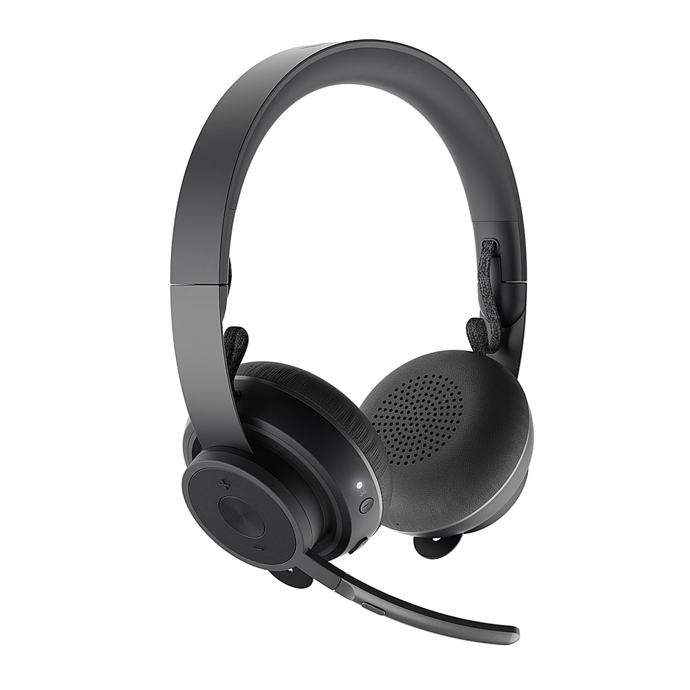 Logitech - Zone Wireless Bluetooth Noise-Cancelling Headset Certified for Microsoft Teams - Graphite