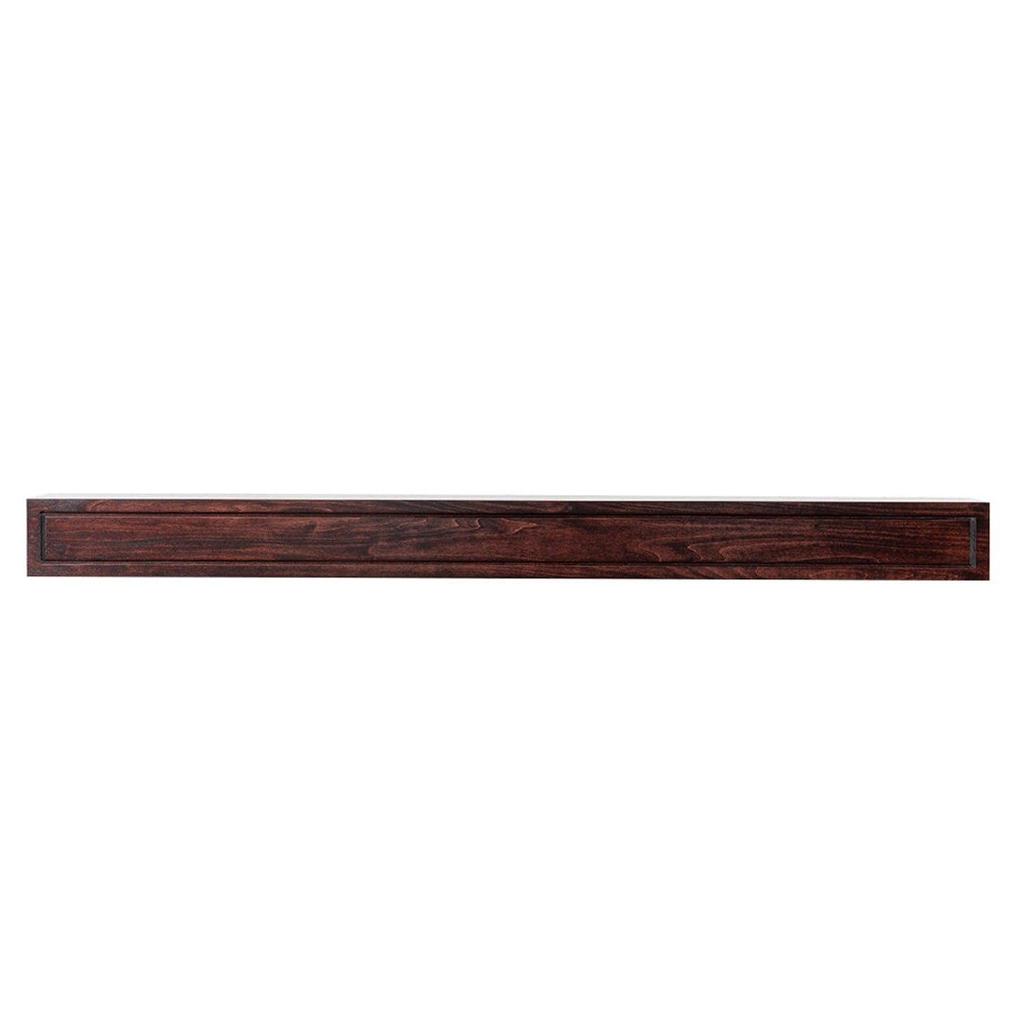 Modern Ember 60-in W x 5-in H x 9-in D Red Mahogany Poplar Hollow Contemporary Fireplace Mantel LOTTA-60-POPS-RMS