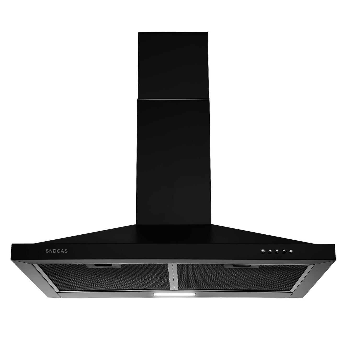 Maocao Hoom 30 inch Convertible 350-CFM Black Wall-Mounted Range Hood