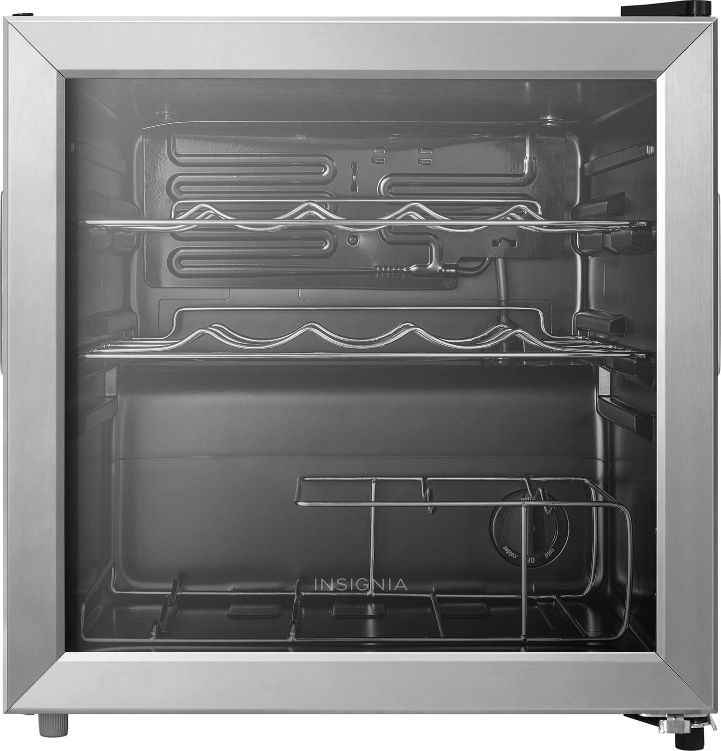 Insignia™ - 14-Bottle Wine Cooler with ENERGY STAR Certification - Stainless Steel