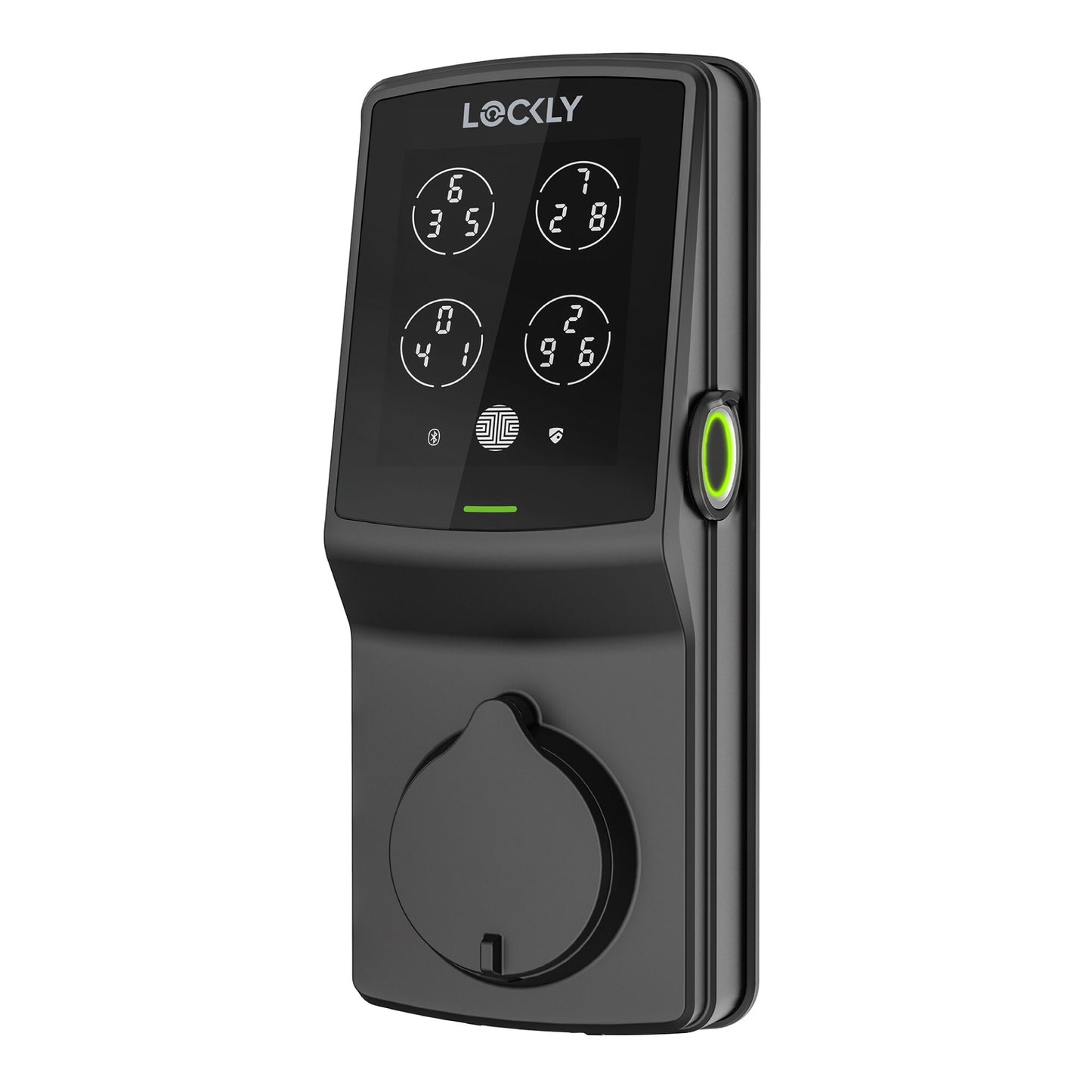 Lockly Secure Plus Deadbolt Bluetooth Smart Locks Matte Black Smart Lock Electronic Deadbolt with Wifi Bluetooth and Fingerprint Touchscreen Keypad PGD 728F MB