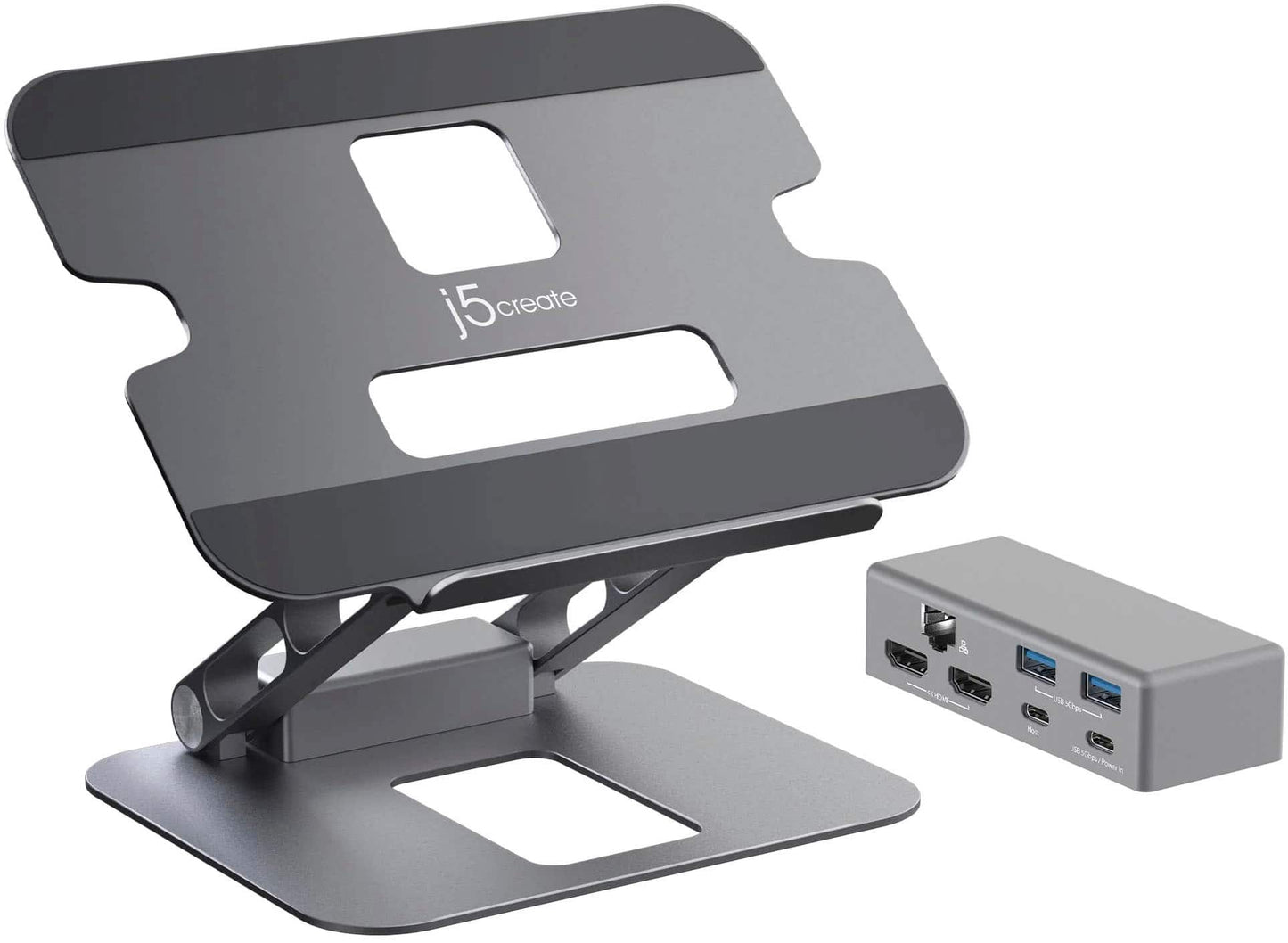 j5create - Multi-Angle Dual HDMI Docking Stand - Silver
