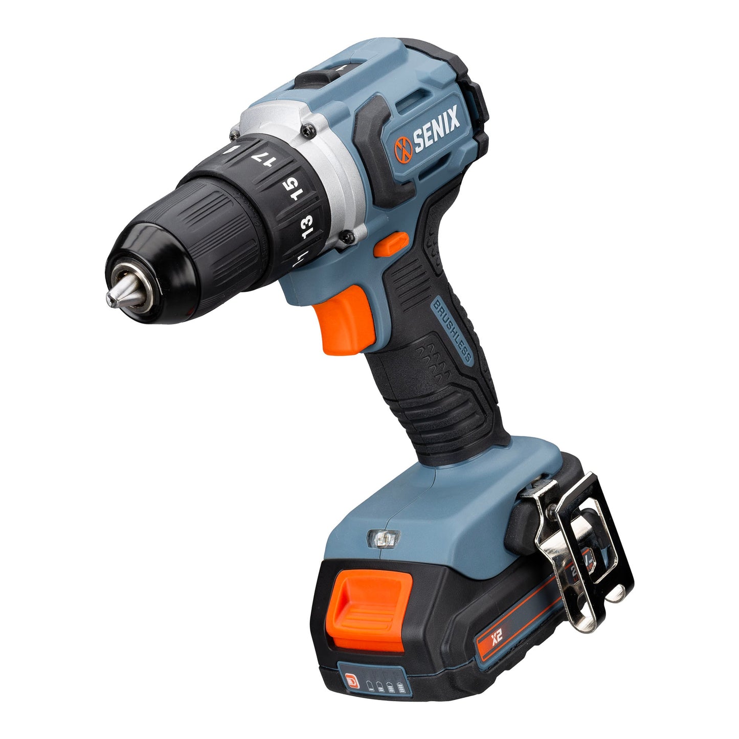 SENIX X2 20-volt 1/2-in Keyless Brushless Cordless Drill (1-Battery Included, Charger Included and Soft Bag included) PDDX2-M2