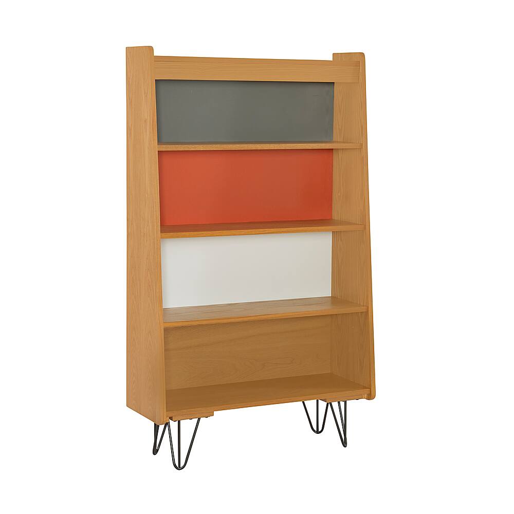 Linon Home Décor - Pollard Multicolor 4-Shelf Bookcase - Natural
