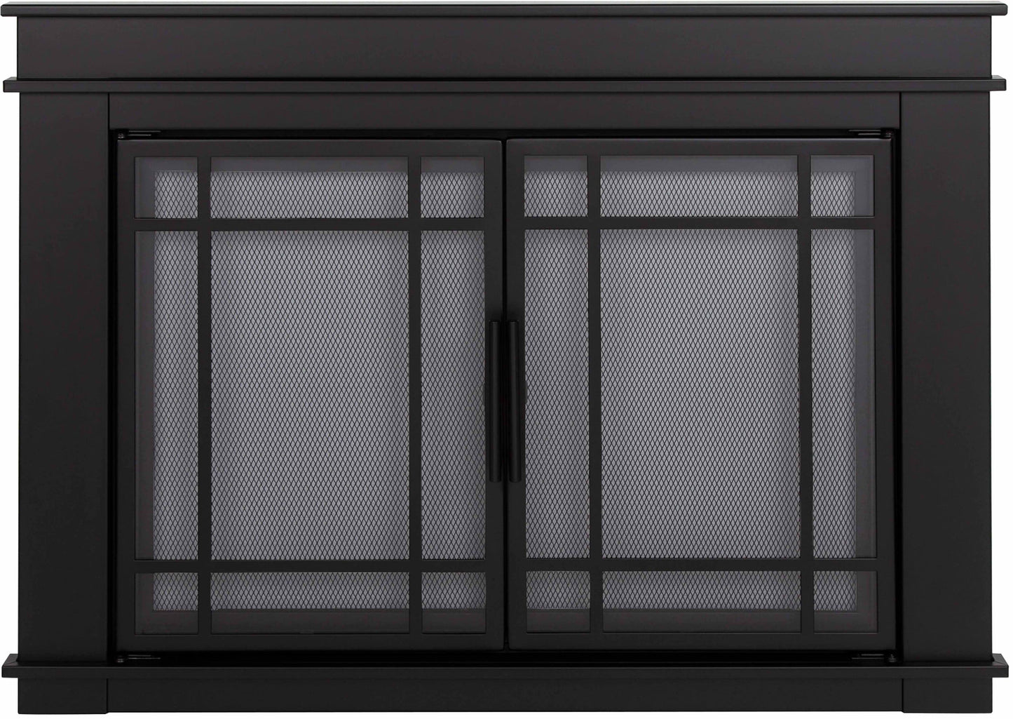 Pleasant Hearth Filmore Midnight Black Medium Cabinet-style Fireplace Doors with Smoke Tempered Glass FL-5801