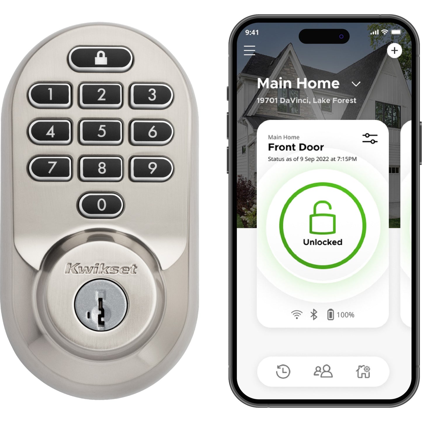 Kwikset 938 Halo Keypad Satin Nickel Smart Lock Electronic Deadbolt with Wifi Smartkey with Keypad 938 WIFI KYPD 15