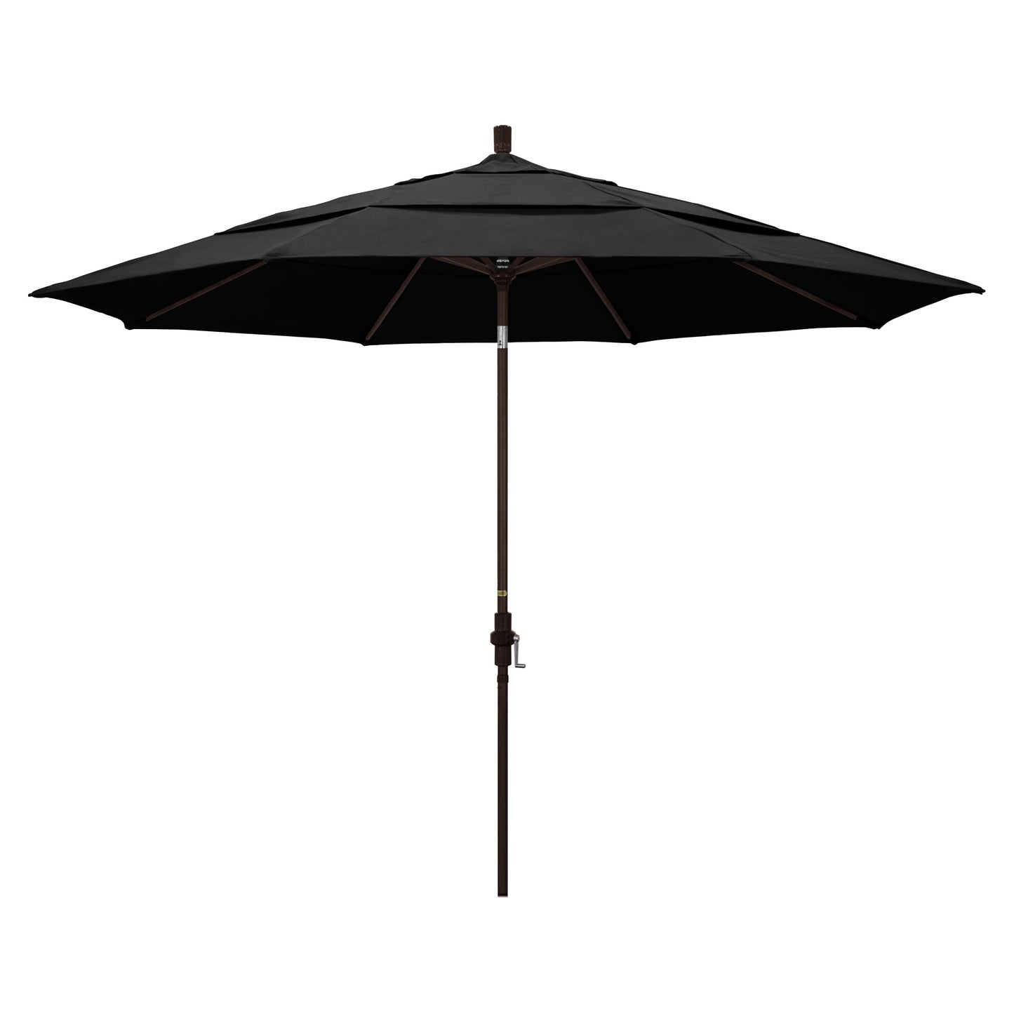 California Umbrella 11-Feet Aluminum Black Market Patio Umbrella