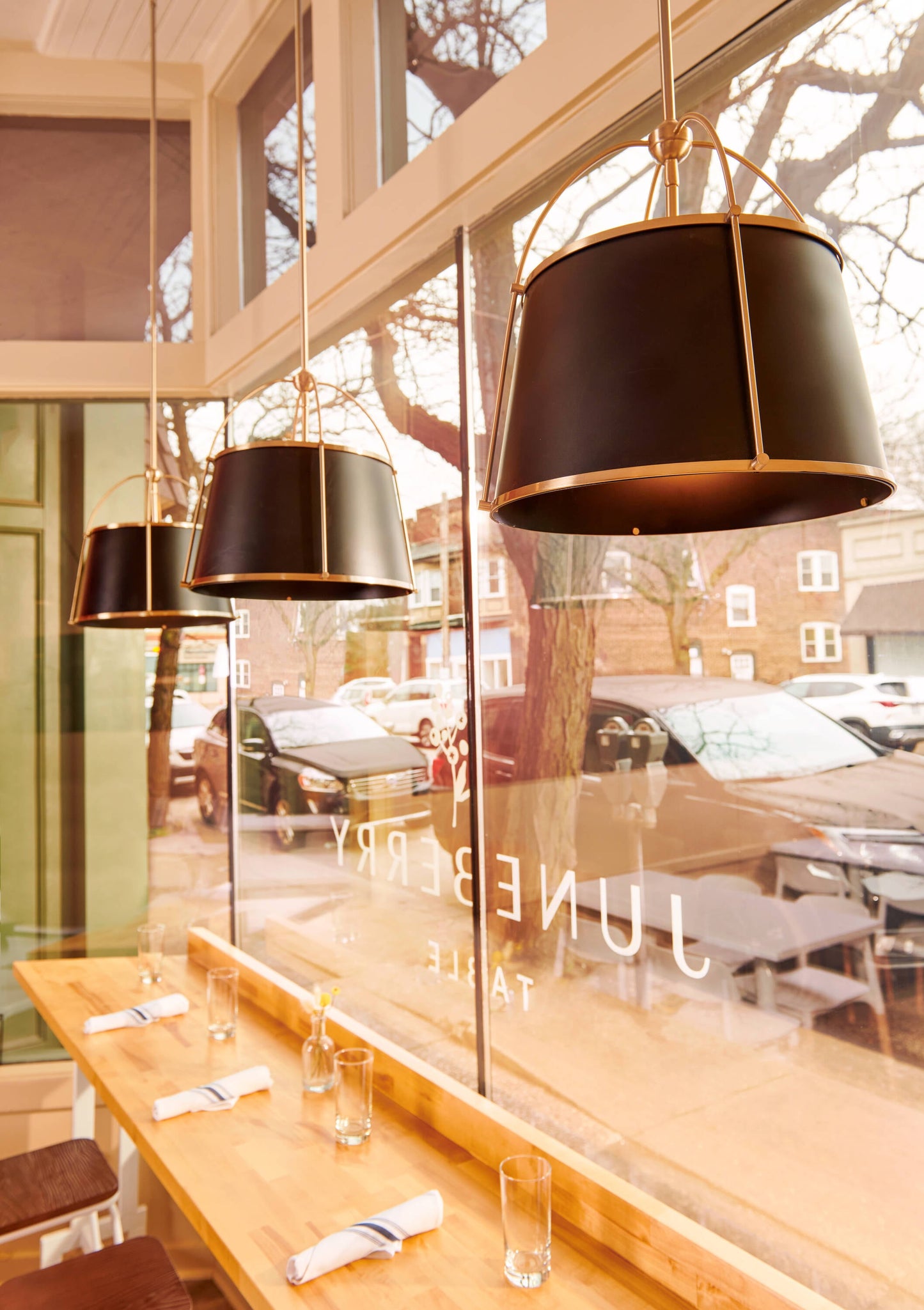 Hinkley Clarke Warm Brass + Black Traditional Drum Large Hanging Pendant light 6571121