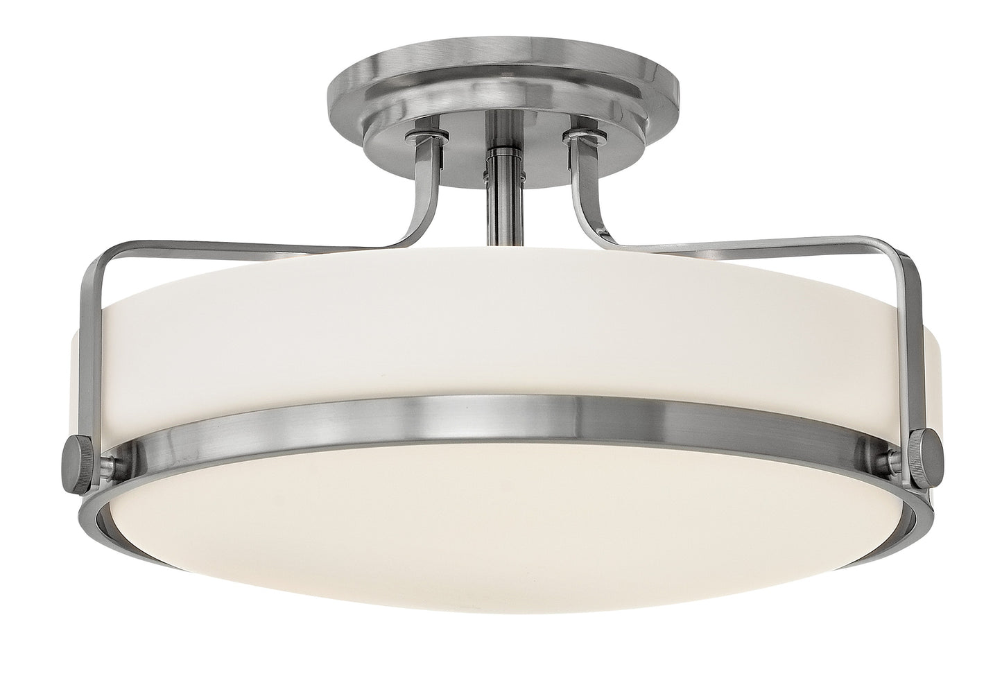 Hinkley Harper 3 -Light 18-in Brushed Nickel Semi Flush Mount Light 6588874