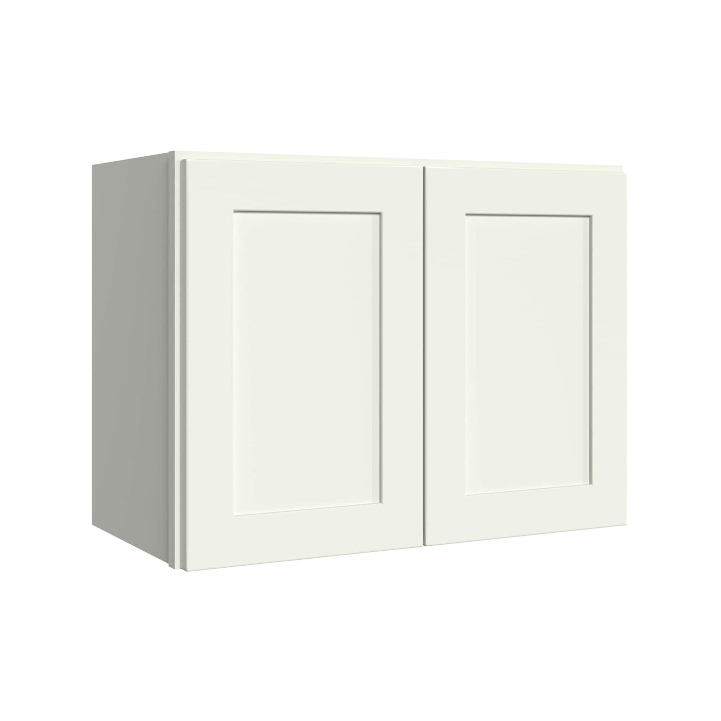 KraftMaid Momentum Deveron 24-in W x 18-in H x 12-in D Dove White Wall Fully assembled Plywood Cabinet Recessed Panel