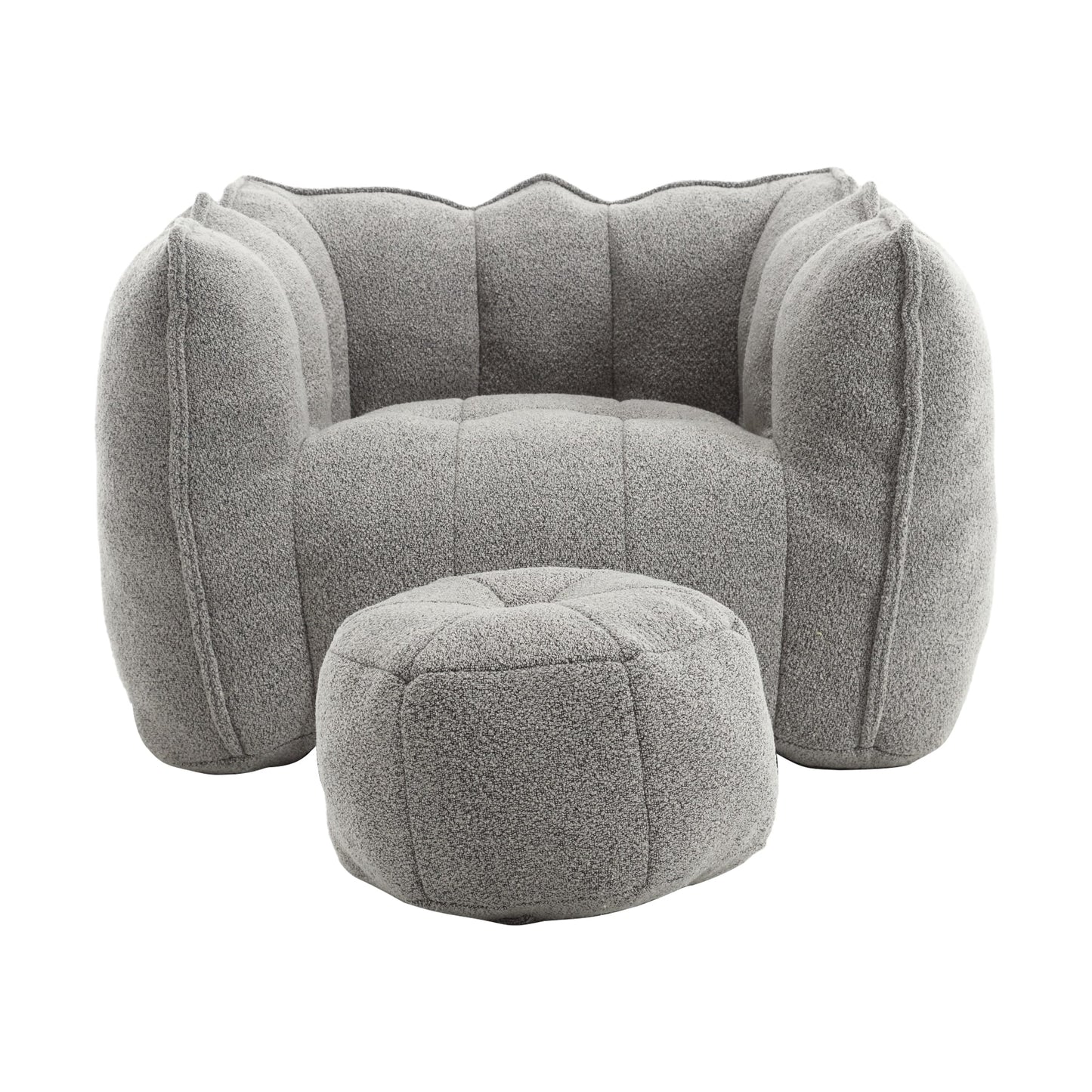 Hrinhom GRAY Bean Bag Chair