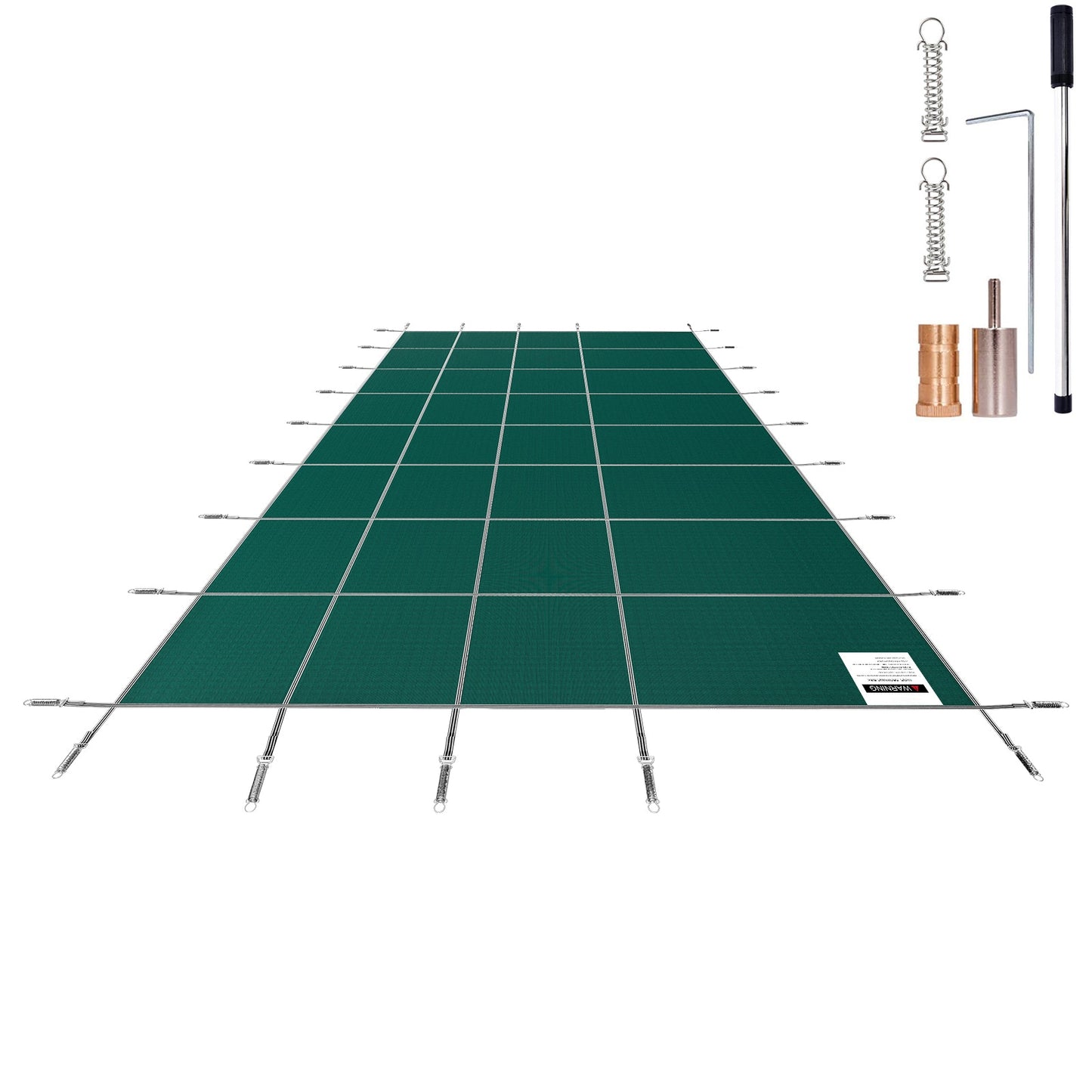 SVOPES 38-ft x 18-ft Inground Pool Safety Cover Polypropylene Leaf safety and winter Rectangle Pool Cover