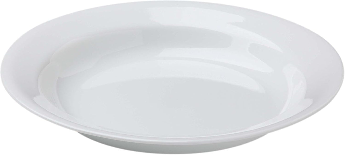 Corelle Winter Frost White 15oz Rimmed Glass Soup Bowl, Pack of 6